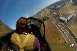 Вид из кабины самолета