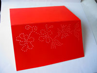 Открытка с проколотыми дырочками