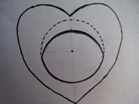 Рисуем заготовку для сердца