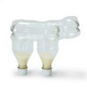 Лев из пластиковых бутылок